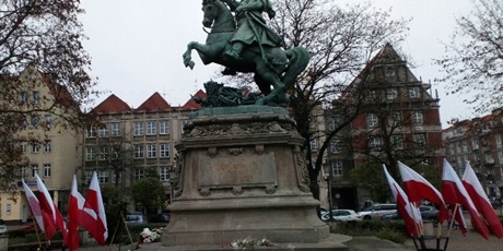 Powiększ grafikę: Pomnik  króla  Jana III Sobieskiego  w  Gdańsku.