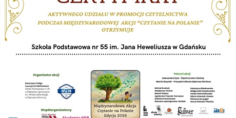 Międzynarodowa akcja "Czytanie na polanie"