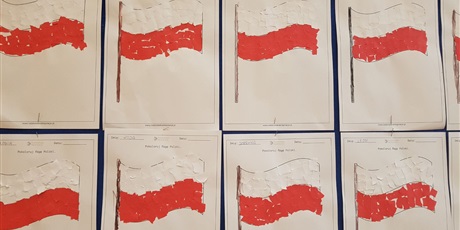 Powiększ grafikę: Flagi Polski - prace  plastyczne
