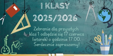Zebranie dla przyszłych klas 1